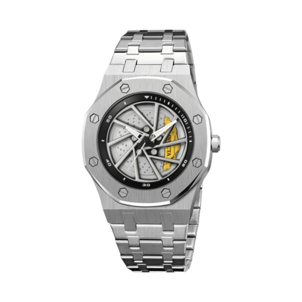 Invicta Speedway RIM Mens 42mm Watch Silver Stainless Racing Brake Caliper 69487